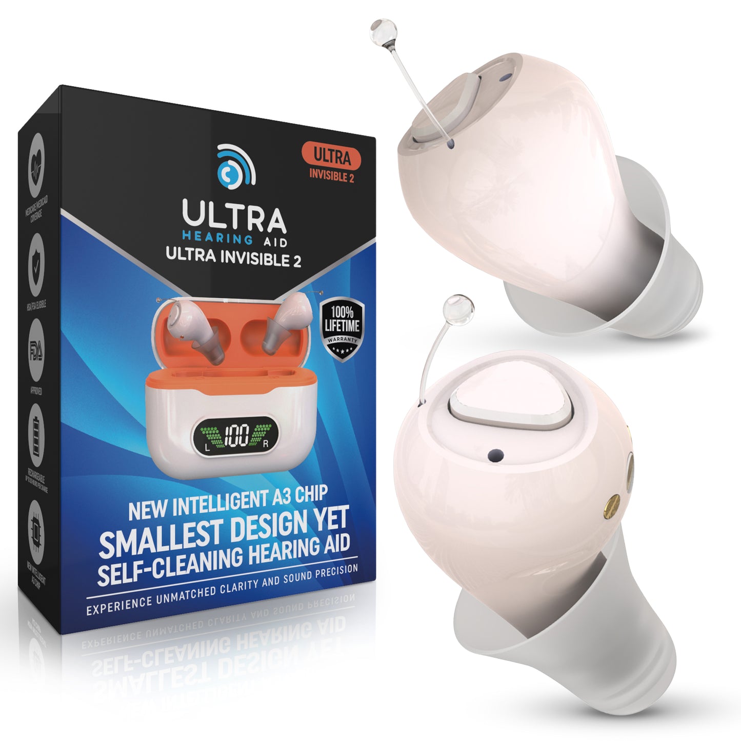 Ultra Hearing Aid Invisible 2